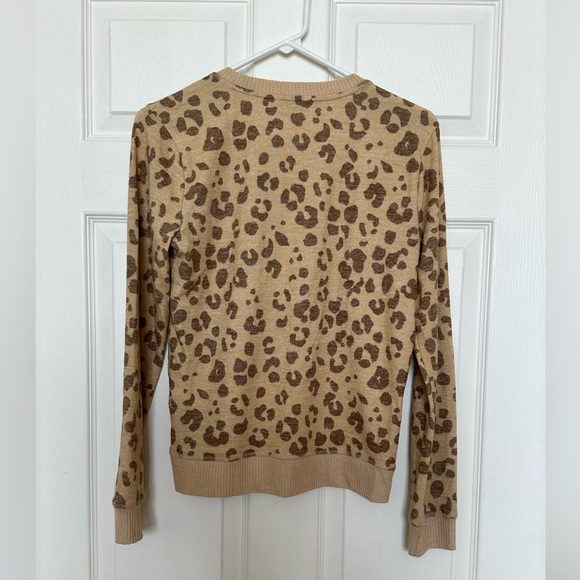 Lucky Brand leopard print long sleeve top XS - Picture 2 of 3